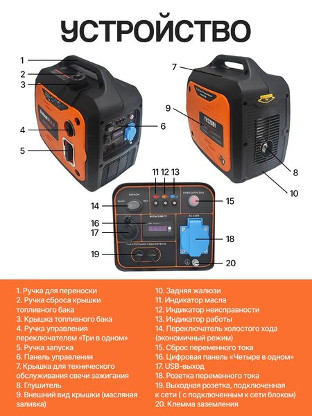 Planta Eléctrica 2200 Watts de 220V